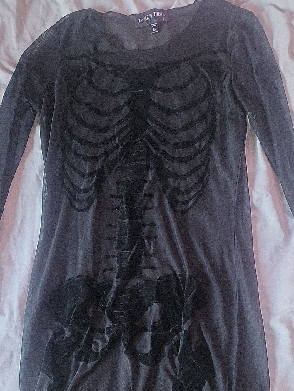 Trickz N Treatz Sheer Skeleton Mesh Dress